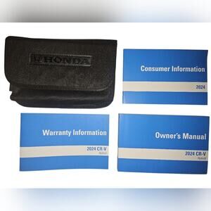 Honda 2024 CRV Car Manual Car Book Car Audio System with Black Case